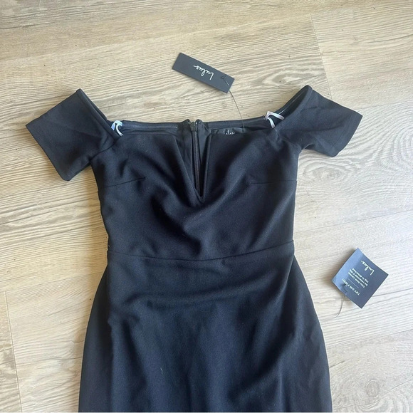 Lulu’s NWT Lynne Black Off-the-Shoulder Maxi Dress size XS - Picture 7 of 8